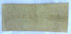 North Carolina  1 Note Oct 18 1861 Civil War Era State Currency Serial 112