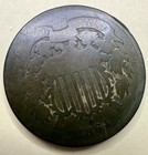 1864 Two Cents   Short-lived U s  Type   Actual Coin