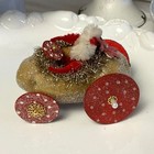 Unbelievable Antique German Santa Claus Spud Cruiser Christmas Decoration