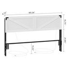 Size Headboard Only  Headboard With 2 Outlets And 4 Usb Ports  Farmhouse Queen