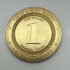 Palms Hotel Casino   1 Slot Gaming Token Las Vegas Nv Nevada Brass 2001