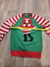 Ugly Christmas Sweater Mrs Santa Claus Sz S Striped Sleeves Novelty Party Wear
