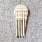Hair Comb Lifstix Pick Hair Comb Twice Dipped Tips White Plastic 1pcs