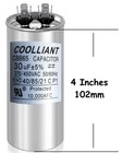 Round Hvac 30 Uf mfd Motor Run start Capacitor For Ac Compressor And Condenser