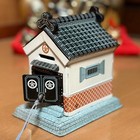 Vintage Japanese Tin Storehouse Piggy Bank With Key  Showa Retro  Made In Japan