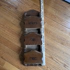 Vtg Wooden Mail Letter Bills Holder Organizer Wall Rack Key Holder Mcm 70 s 23 