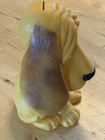 Vintage 1971 My Toy Yellow Basset Hound Sad Dog Plastic Piggy Bank