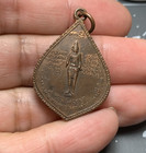 Vtg Thai Buddhist Buddha Amulet Pendant Spiritual Charm Meditation Boho Blessing