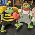 Shelf Sitters Frog Collectibles Russ Brand Set Of 8