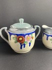 Chikaramachi Farmhouse Luster Ware Cream   Sugar Japan Flowers