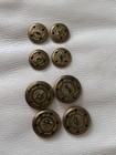 Vintage Burberrys Of London Metal Buttons Set Of 8 Gold Tone Replacement Buttons
