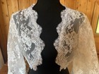 White Wedding Jacket Bride Bolero Lace White Long Sleeves Bridal Jackets Small