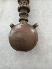 Antique Mongolian Tibetan  Buddhist Monk   s Lama   s Brass Copper Ritual Flask