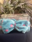 The Cr  me Shop Blue And Pink Star Plush Spa Headband For Women  Bn