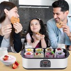 Probiotic Yogurt Maker With Adjustable Temp  Time Control Get Better Gut Health