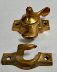 Lot Of  2  Vintage Antique Victorian Bronze Window Sash Locks Latch  a15 