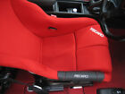 Recaro Side Protector Seat Red Stitch For Bucket Seat Drift Racing Jdm      