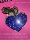 New Ahh  Larm Super Loud Personal Safety Alarm Heart Panic Button Purple Us71