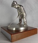 Rare 1972 Pinehurst Putter Boy Heavy Sundial Statue W  Famous Bobby Jones Quote
