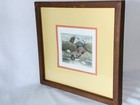 Tom Herzberg Signed Original Print  bathers  Limited Edition 4 25 Framed Surreal