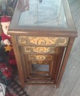 Vintage  Asian Hand Carved Set Of Four Accent Nesting Tables 