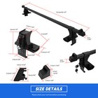 For Honda Civic Car Top Roof Rack Cross Bars Cargo Carrier Luggage Lock Aluminum