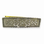  beautiful Antique Art Nouveau Oxidised Sterling Silver   Bronze Hair Slide 23g