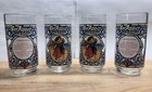 Set Of 4 New Vntg 1970s Dr Pepper King Of Beverages Glass Tumbler    cherubs Kiss   