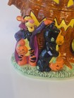 Vintage 1999 Disney Winnie The Pooh Halloween Ceramic Cookie Jar Tree Stump