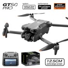 6k Gt5 Foldable Drone Dual Camera Rc Quadcopter Lcd Remote 3 Batteries