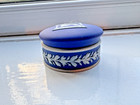 A Wedgwood Jasperware  Dip  Trinket Pot And Lid British Empire Exhibition  1924