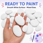White Rocks For Painting - 70 Pcs Smooth Flat Stones
