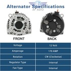 New Alternator 84143540 For 2015-2020 Silverado Escalade Yukon Camaro 6 2l