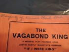 Vintage Vagabond King Acting Edition - Valentina Kozlowski Estate  Inscriptions
