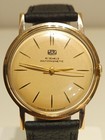 Vintage Rare Early Men s Germany Gold Plated Slim Mechanical Watch ruhla  15j 