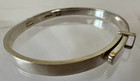 Vintage 925 Sterling Silver Taxco Mexico Hinged Cuff Bracelet Signed Tr-65