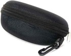 Sunglasses Eye Glasses Black Portable Zipper Hard Case Protector Belt Clip Hook