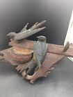 Swallow s Nest Key Rack Holder Wall Mount Vintage Folk Art German  Black Forest