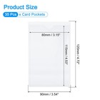 35 Pcs Self Adhesive Index Card Pockets With Top Open  3 5  X 5 1  Label Holder