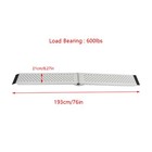 Motorcycle Aluminum Folding Loading Ramp 600 Lbs Atv Utv Tractors Quads 76   8 3 