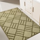 Non Slip Entryway Rug Dirt Trapper Door Mat  Inside Olive Green 24  X 36 