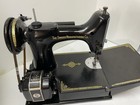 Working Singer Featherweight  1951 Model 221  Sewing Machine  black 