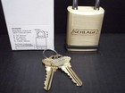 Schlage Ks13g2300 Keyed Padlock  Brass Body  4  Shackle