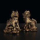 2pcs Feng Shui Imperial Guardian Chi Lin kylin qi Lin Statue Figurine Decor Gift