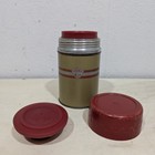 Vintage Thermos Model 5054 10oz Vacuum Bottle Polly Red Top Stopper Cap 50-f