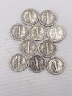 Lot Of 10 Mercury Dimes 90  Silver Various Dates
