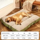 Soft Fleece Dog Bed Cat Sleeping Mat Detachable Pet Cushion For Small Large Dogs