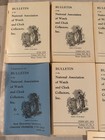 Nawcc Bulletin Lot Of 12    Watch And Clock Collector   s   1970-1978   