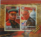 Leaders Of Allied Forces In World War Ii Wwii - Set 6 S sheets Mnh  ml1201 06