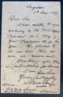 1889 Singapore Straits Settlements Stationery Postcard Cover To Bombay India